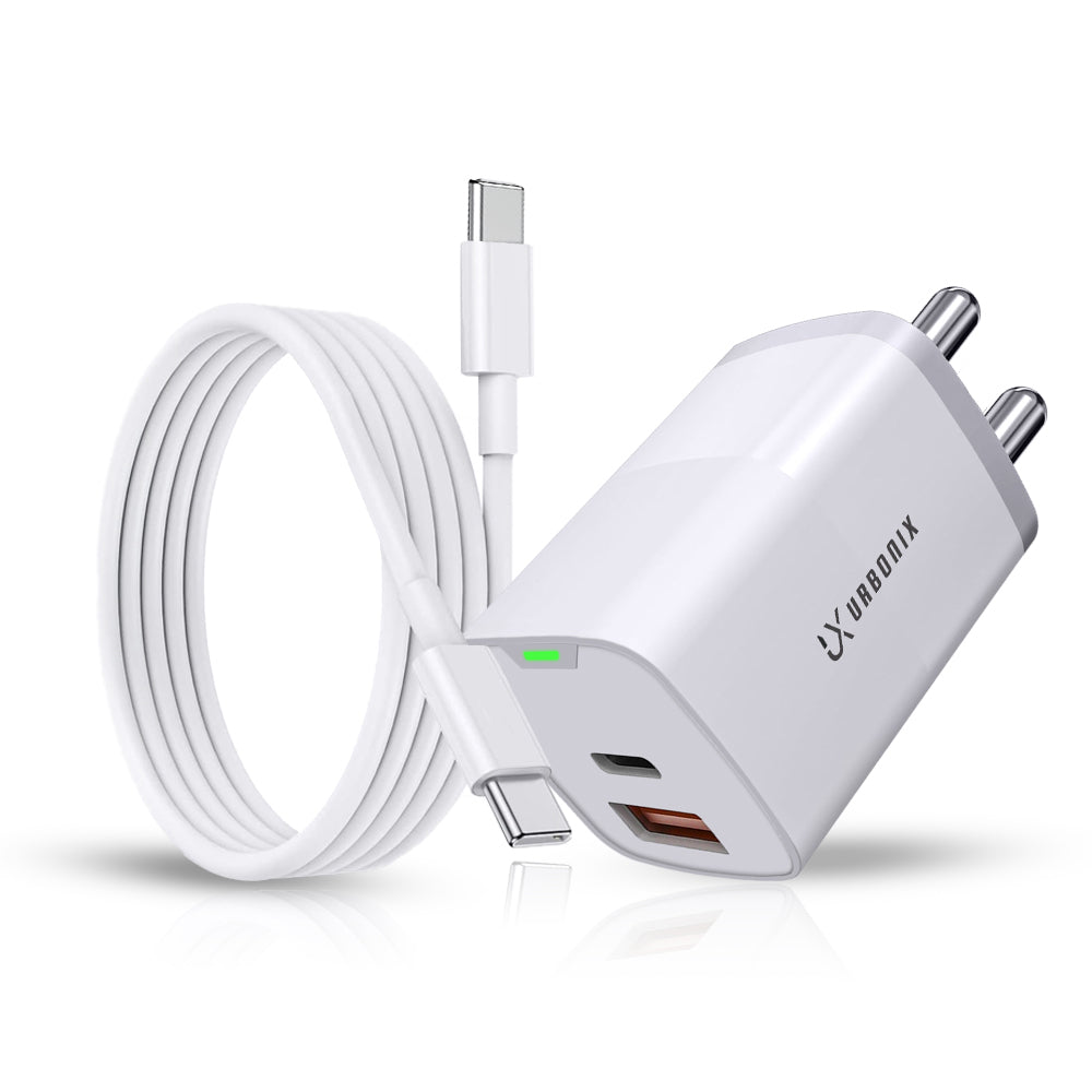 Urbonix 65W Fast Charger with Adapter & C-Type Cable | Ultimate Charging Solution