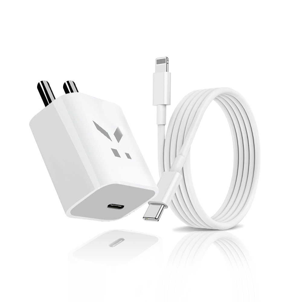 Karwan 20W Fast Charger for iPhones with Lightning Cable – PD Enabled