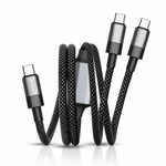 KARWAN 100W Twin PD Cord USB Type C to Type C Charging cable with E-Marker Chip