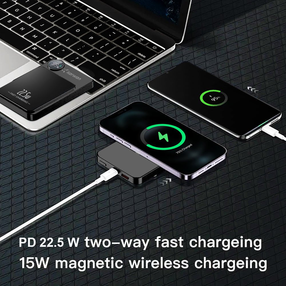 Karwan MagSafe Wireless Powerbank - Fast 22.5W Charging 10000mAh