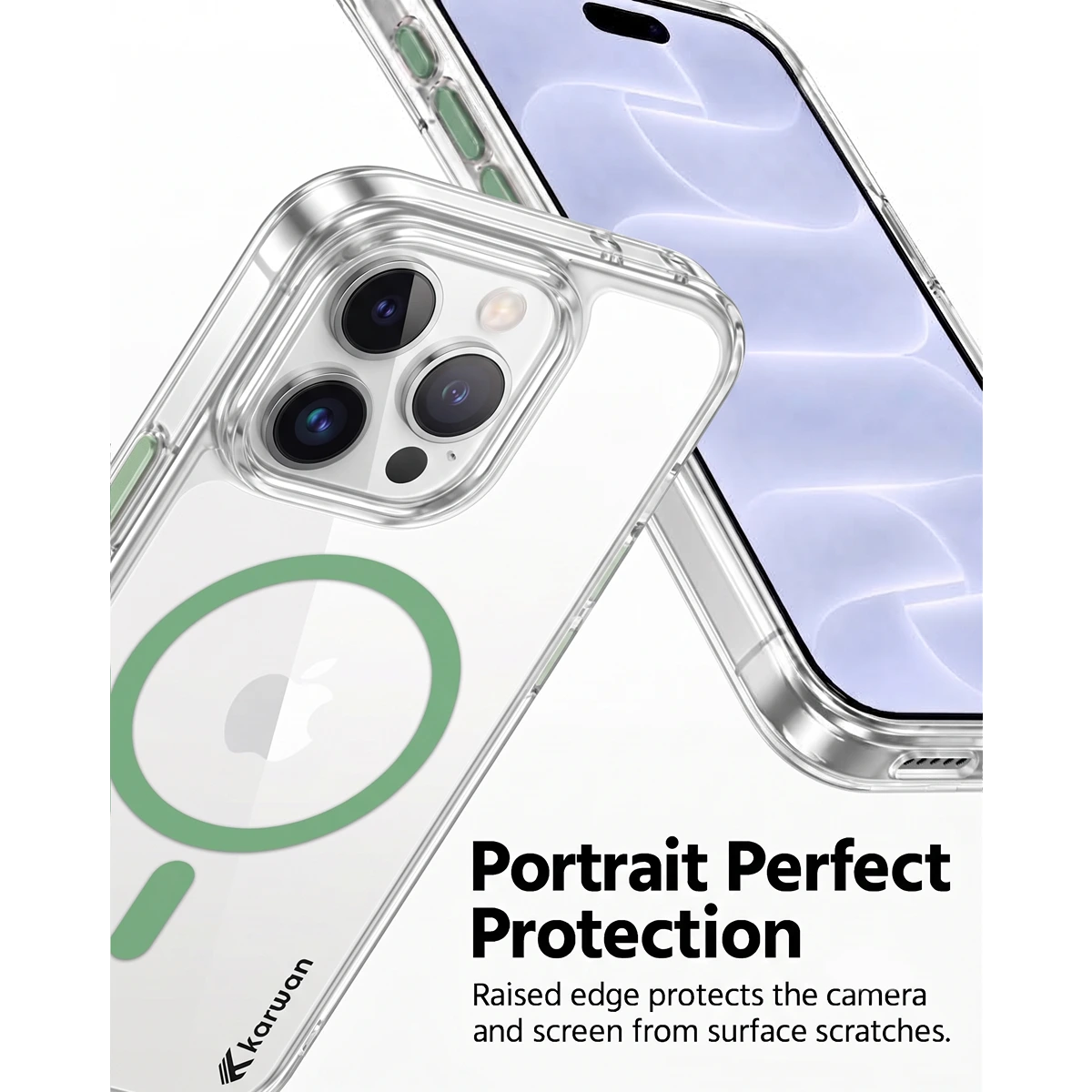 Karwan Magnetic Clear Case for iPhone 14 Pro – Anti-Yellowing MagSafe Cover