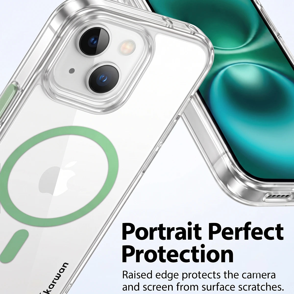 Karwan Magnetic Clear Case for iPhone 14 – Anti-Yellowing MagSafe Cover
