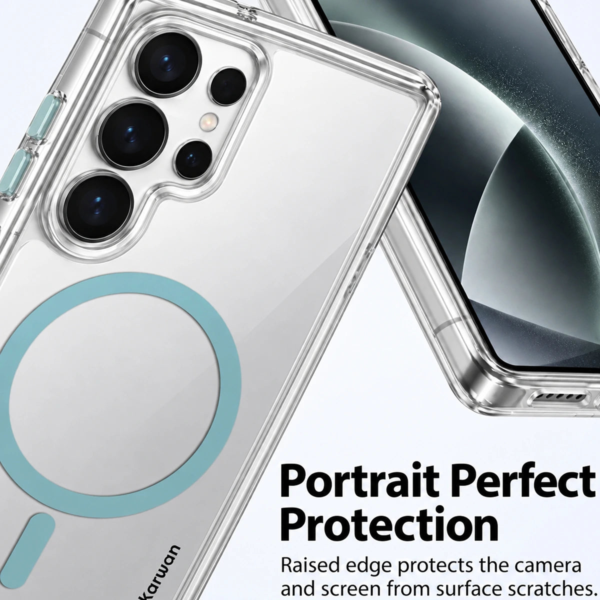 Karwan Magnetic Clear Case for Samsung Galaxy S26 Ultra – Anti-Yellowing MagSafe Cover