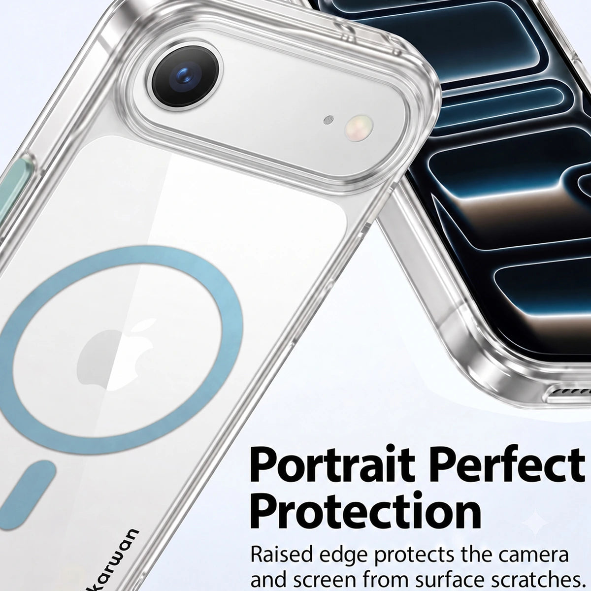 Karwan Magnetic Clear Case for iPhone 17 Air – Anti-Yellowing MagSafe Cover
