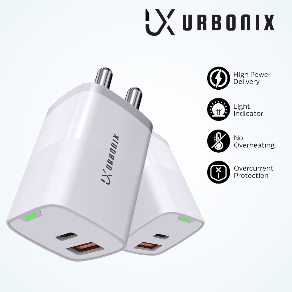 Urbonix 65W Fast Charger with Adapter & C-Type Cable | Ultimate Charging Solution