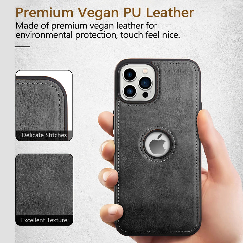 Pu Leather Back Cover for  Apple iPhone 16 Pro