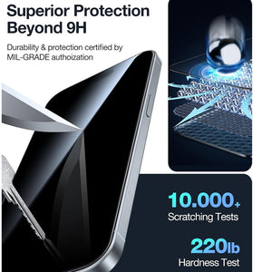 Tempered Glass Screen Protector For iPhone 12 Pro Max 9H Hardness, Scratch Resistant, Military Grade Protection, Case Friendly