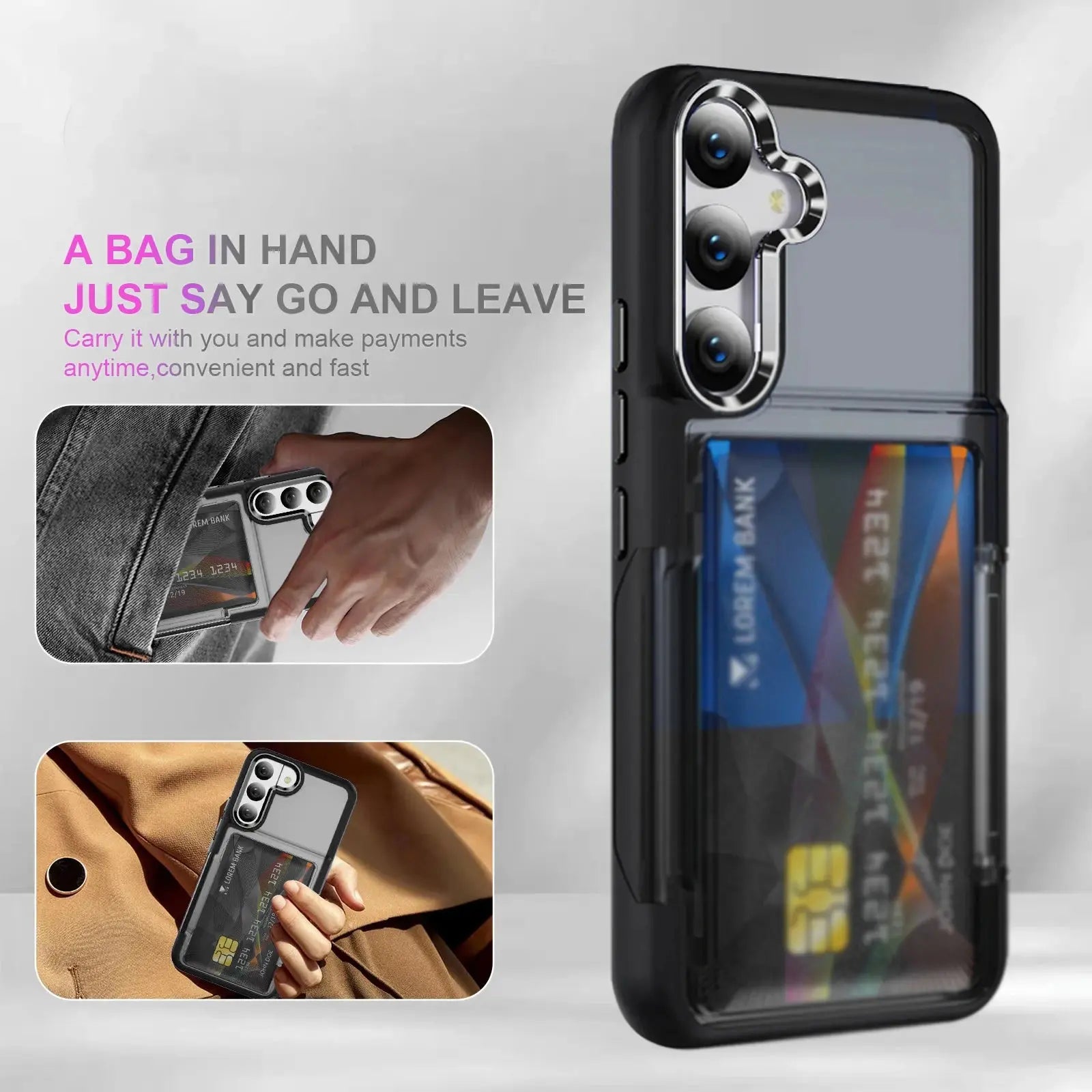 Karwan SnapCard Case For Samsung Galaxy S23FE Karwan