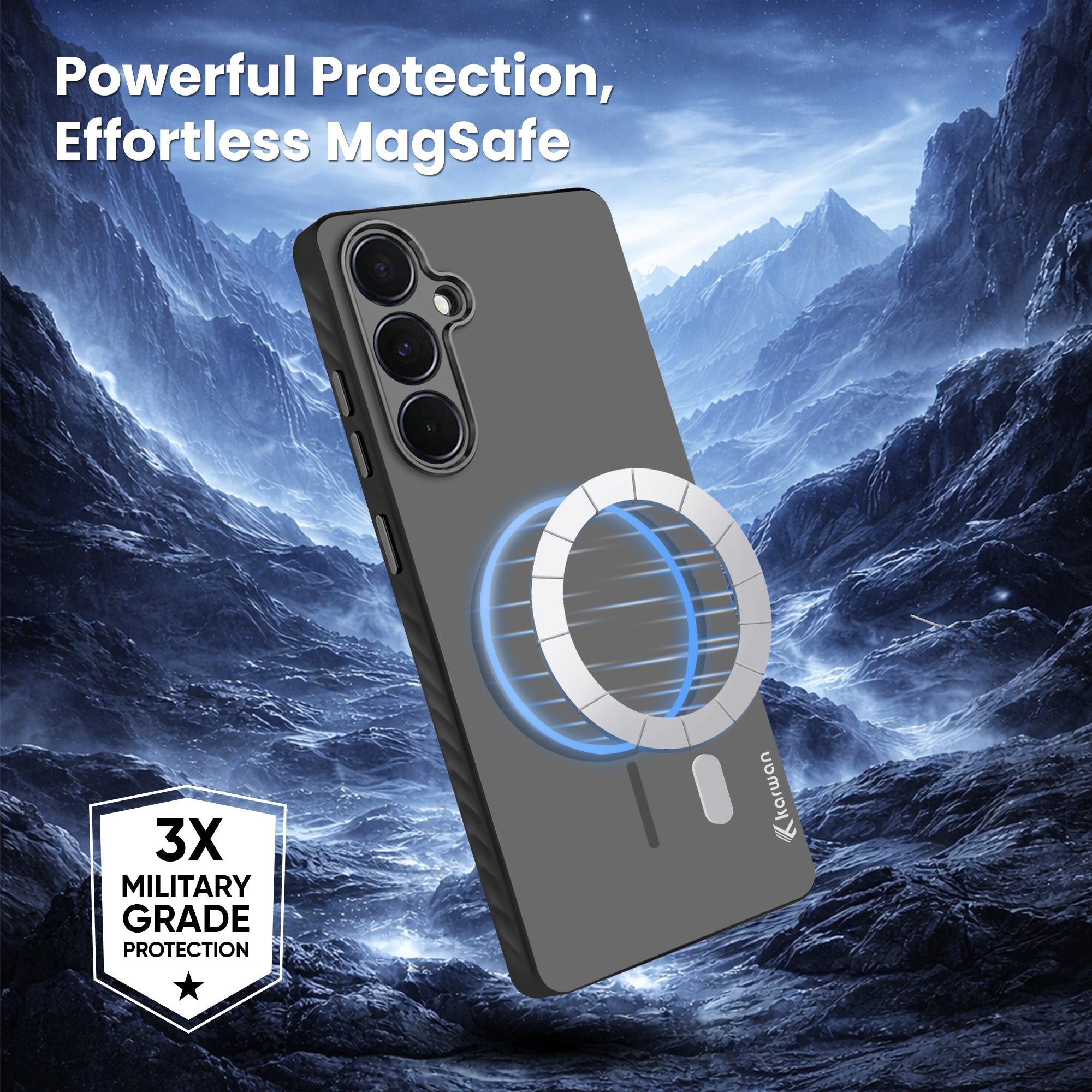 Karwan Matte MagEaze Samsung A55 Case - Anti-Fingerprint Raised Bezels Slim Cover India