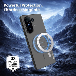 Karwan MagEaze Vivo X200FE Back Cover - Camera Protection Slim Matte Case Buy Online India