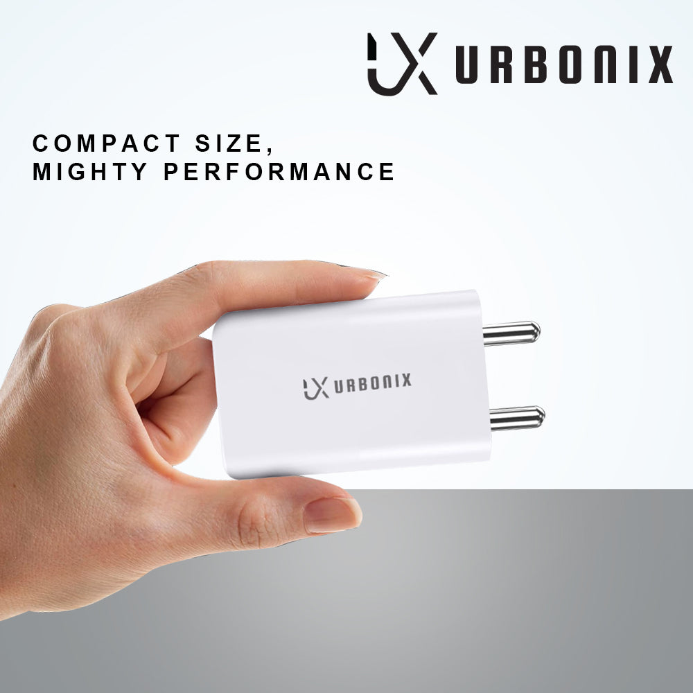 Urbonix 65W Fast Charging Adapter Only with Dual USB Ports | High Efficiency and Safety