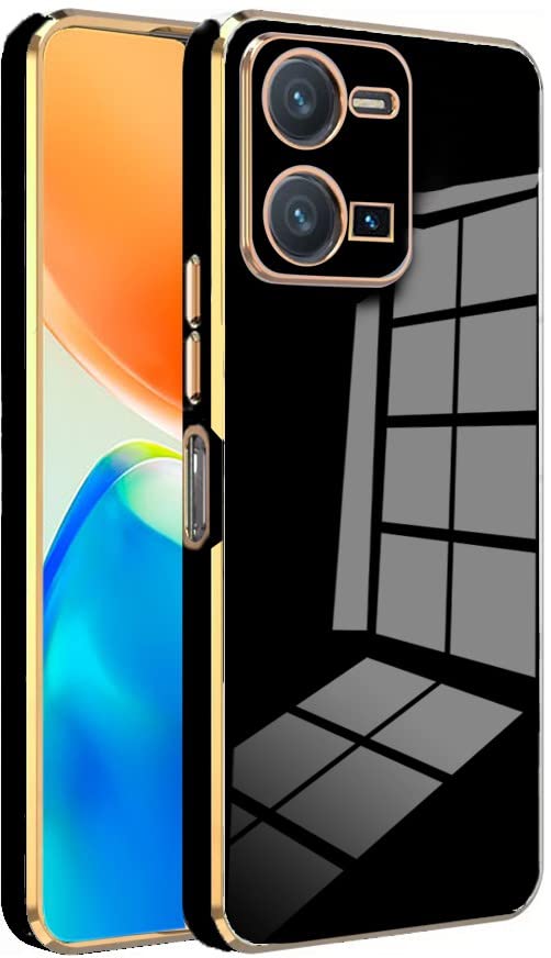 Premium 6D Chrome Back  Case  for Vivo Y35 |Slim & Stylish Case with Raised Lips & Camera Protection