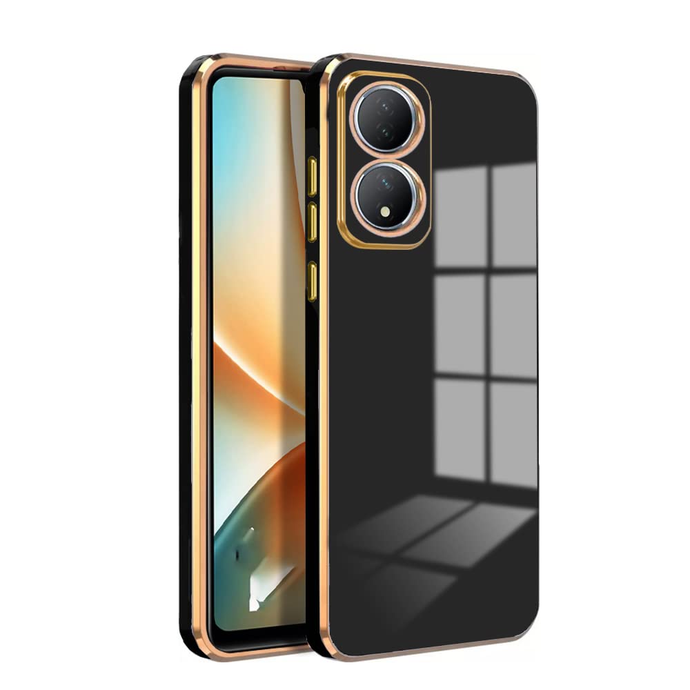 Premium 6D Chrome Back  Case  for Vivo Y100 |Slim & Stylish Case with Raised Lips & Camera Protection