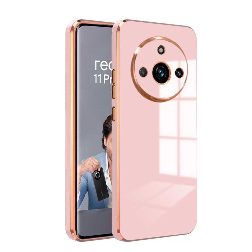 Premium 6D Chrome Back  Case  for Realme 11 Pro | Realme 11 Pro |Slim & Stylish Case with Raised Lips & Camera Protection