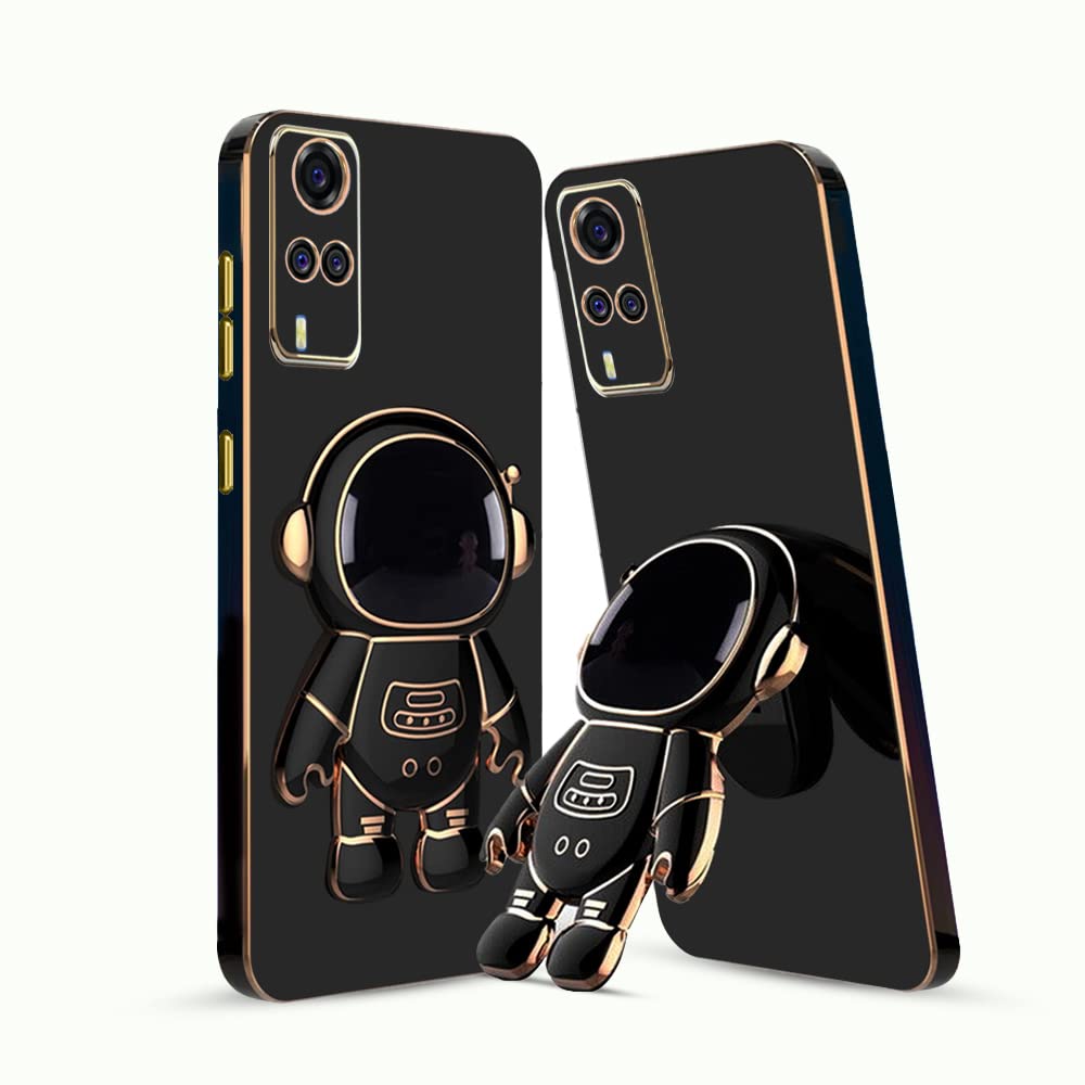 3D Astronaut Case for Folding Stand Back Case For Vivo Y51 | SOFT TPU Electropated Stand