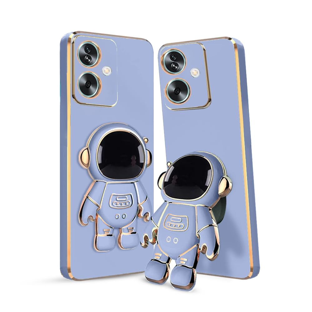 3D Astronaut Case for Folding Stand Back Case For  Oppo A79| SOFT TPU Electropated Stand