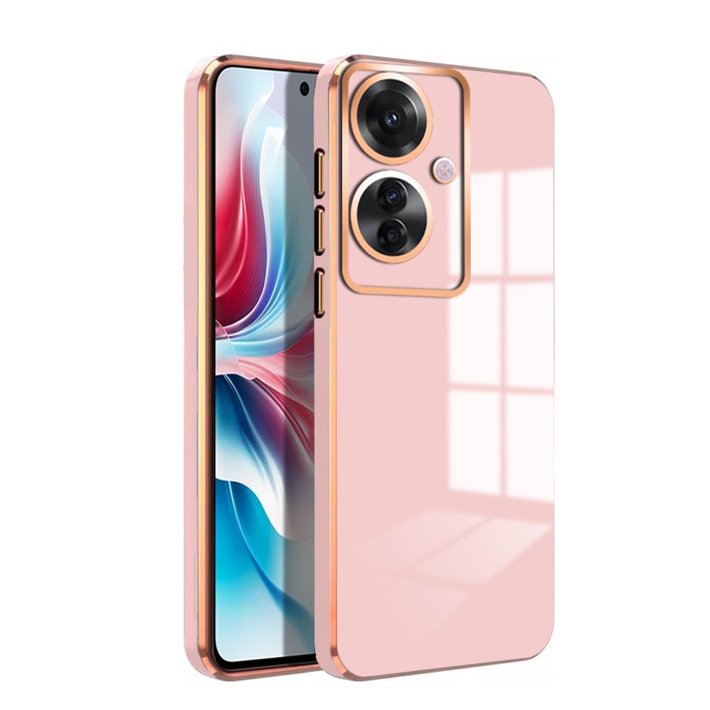 Premium 6D Chrome Back  Case  for Oppo F25 Pro 5G |Slim & Stylish Case with Raised Lips & Camera Protection