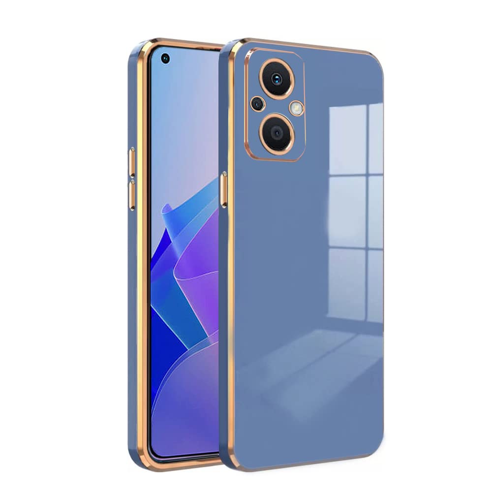 Premium 6D Chrome Back  Case  for Oppo A96 |Slim & Stylish Case with Raised Lips & Camera Protection