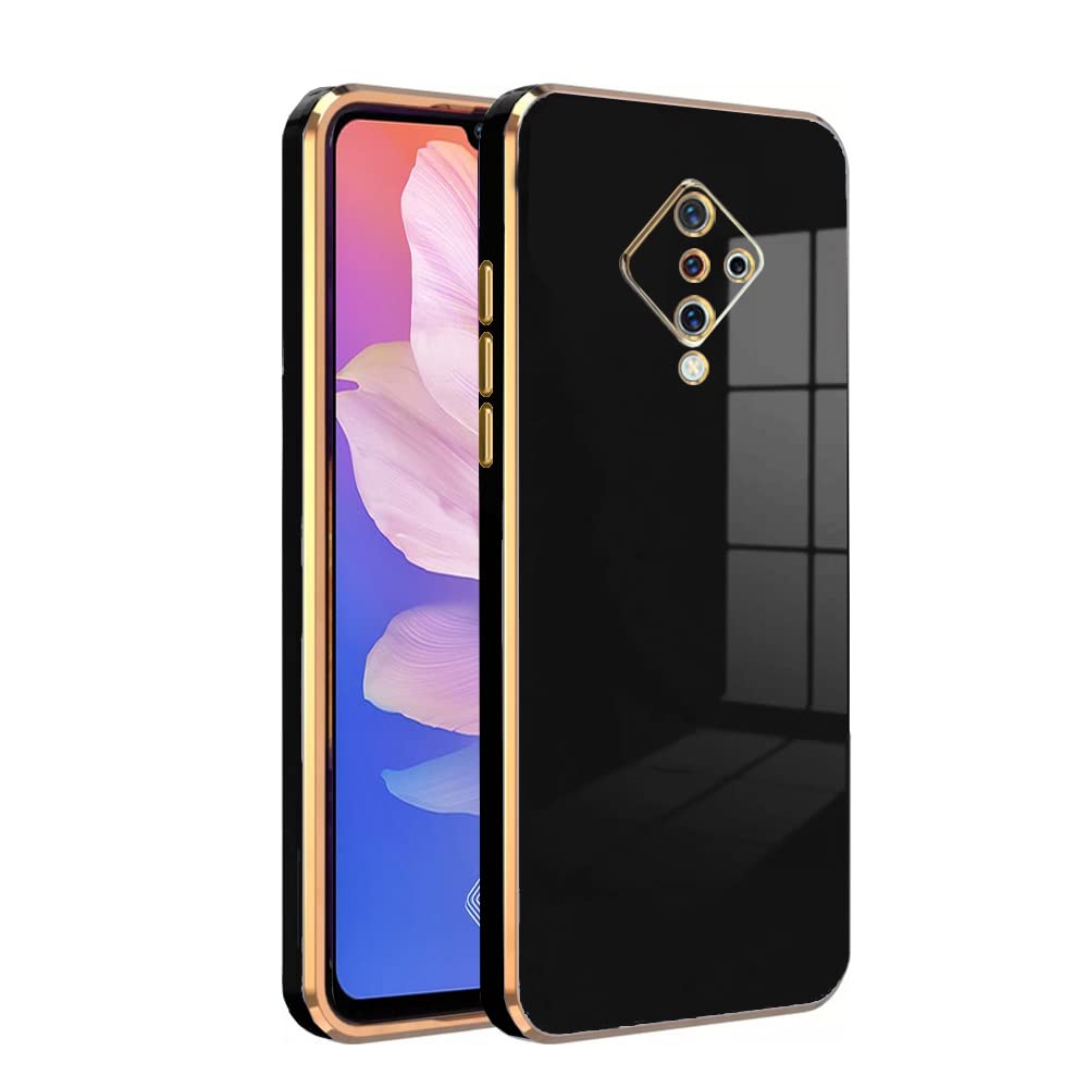 Premium 6D Chrome Back  Case  for Vivo S1 Pro |Slim & Stylish Case with Raised Lips & Camera Protection