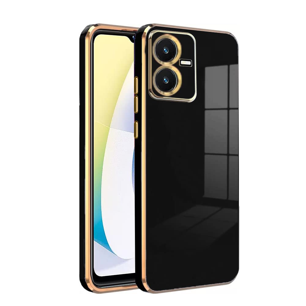 Premium 6D Chrome Back  Case  for Vivo Y22S |Slim & Stylish Case with Raised Lips & Camera Protection