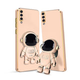 3D Astronaut Case for Folding Stand Back Case For Samsung A50 | SOFT TPU Electropated Stand