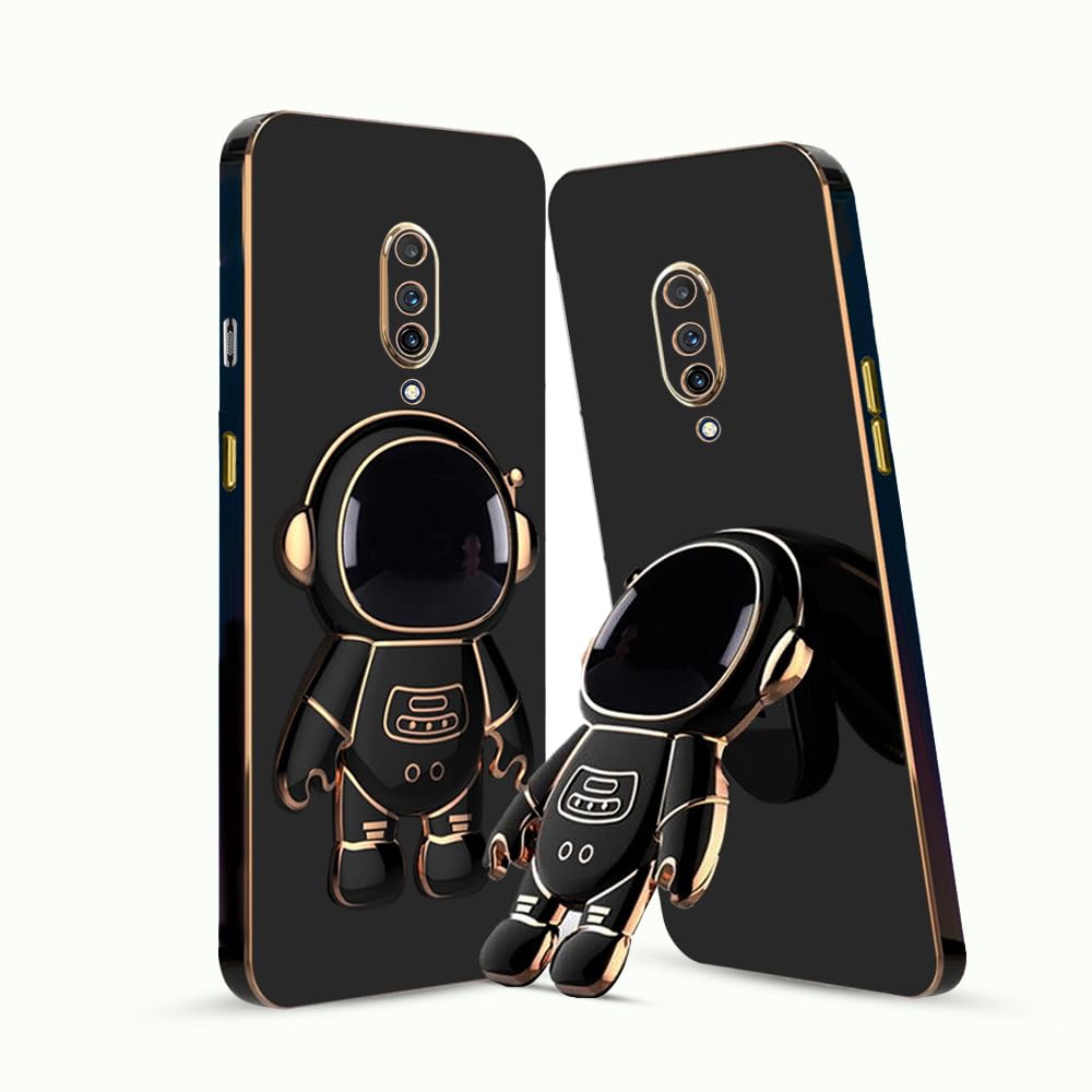 3D Astronaut Case for Folding Stand Back Case For OnePlus 7 Pro | SOFT TPU Electropated Stand