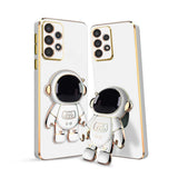 3D Astronaut Case for Folding Stand Back Case For Samsung A23 | SOFT TPU Electropated Stand