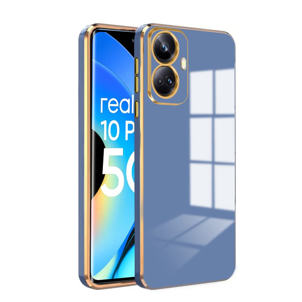 Premium 6D Chrome Back  Case  for Realme 10 Pro Plus |Slim & Stylish Case with Raised Lips & Camera Protection