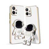 3D Astronaut Case for Folding Stand Back Case For Vivo T1 5G | SOFT TPU Electropated Stand