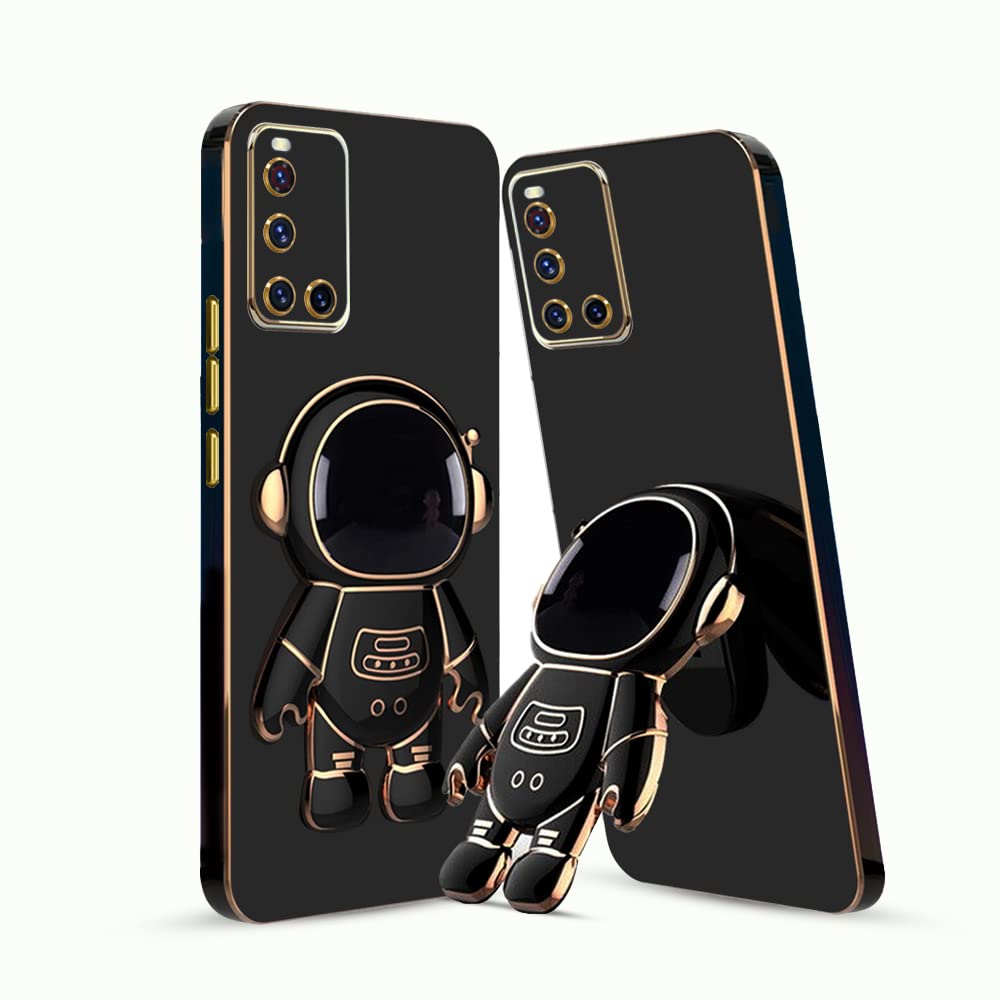 3D Astronaut Case for Folding Stand Back Case For Vivo V19 | SOFT TPU Electropated Stand