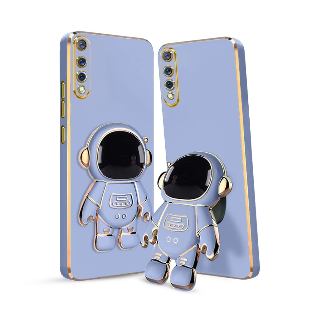 3D Astronaut Case for Folding Stand Back Case For Vivo S1 | SOFT TPU Electropated Stand