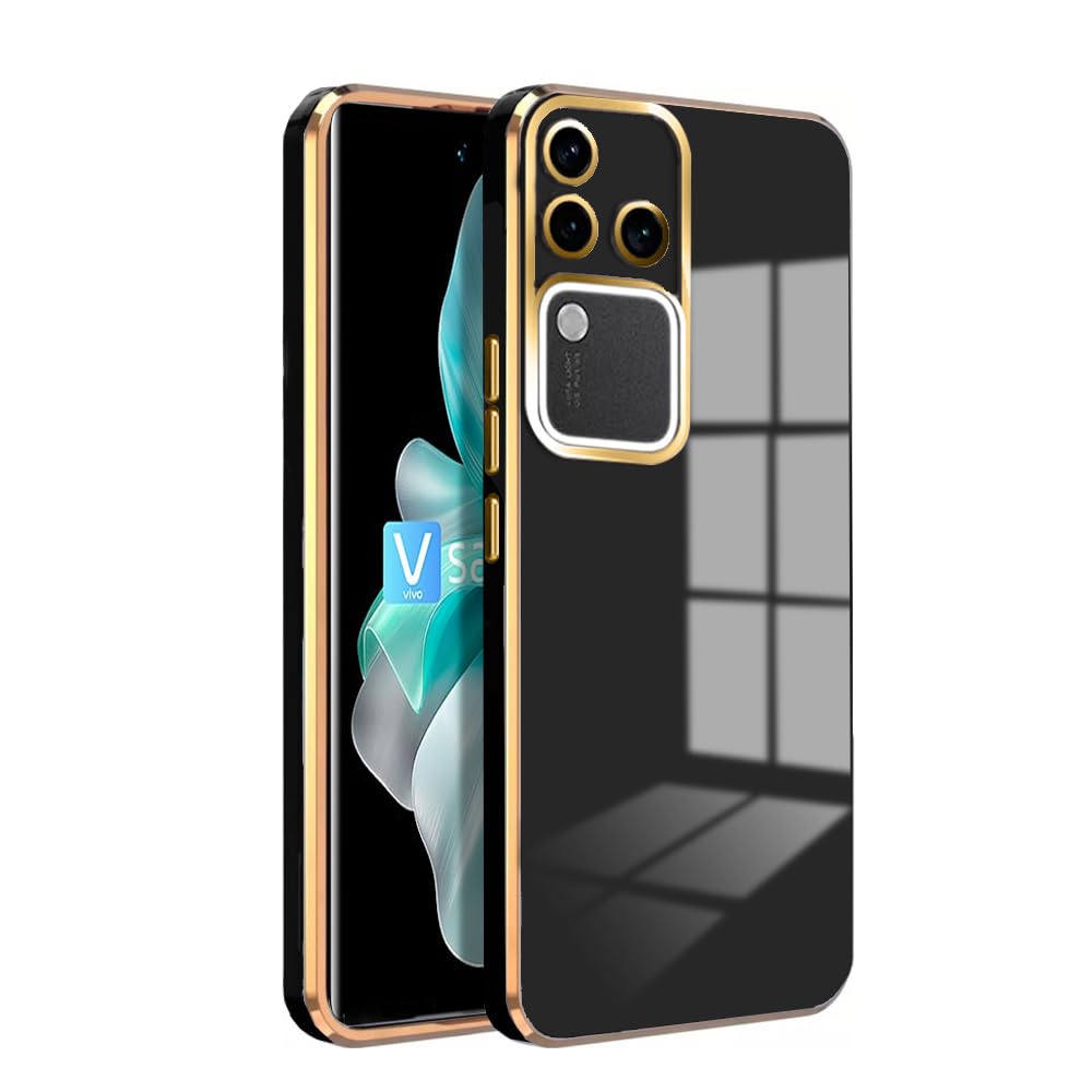 Premium 6D Chrome Back  Case  for Vivo V30 Pro 5G |Slim & Stylish Case with Raised Lips & Camera Protection