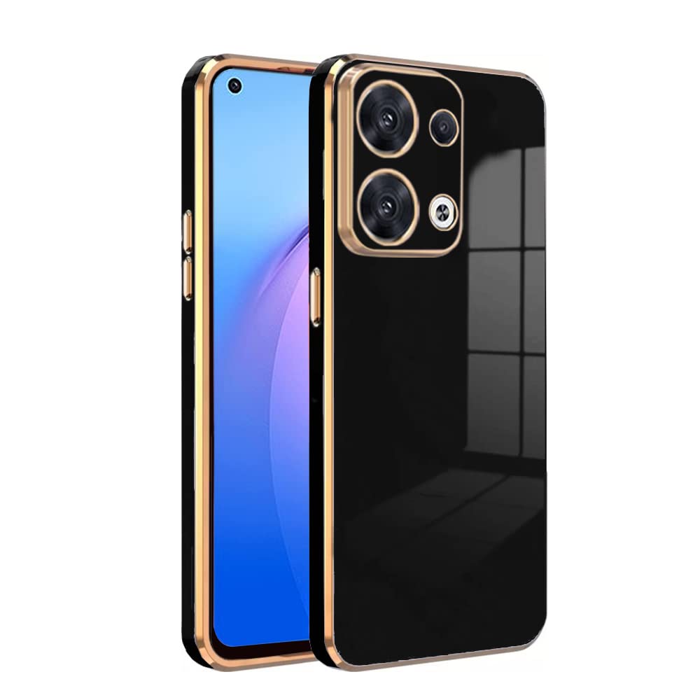 Premium 6D Chrome Back  Case  for Oppo Reno 8 5G |Slim & Stylish Case with Raised Lips & Camera Protection