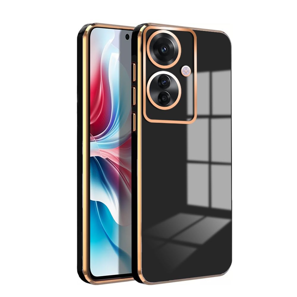 Premium 6D Chrome Back  Case  for Oppo F25 Pro 5G |Slim & Stylish Case with Raised Lips & Camera Protection