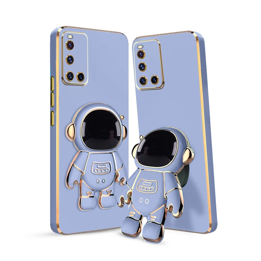 3D Astronaut Case for Folding Stand Back Case For Vivo V19 | SOFT TPU Electropated Stand