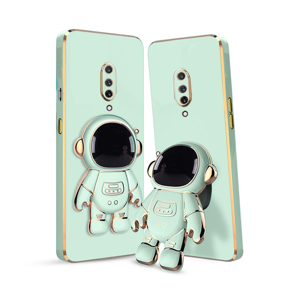 3D Astronaut Case for Folding Stand Back Case For OnePlus 7 Pro | SOFT TPU Electropated Stand