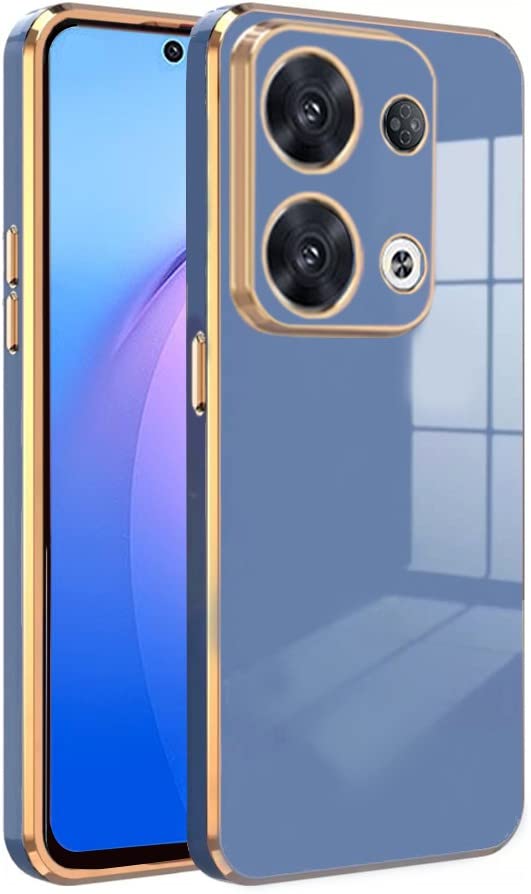 Premium 6D Chrome Back  Case  for Oppo Reno 8 Pro 5G |Slim & Stylish Case with Raised Lips & Camera Protection