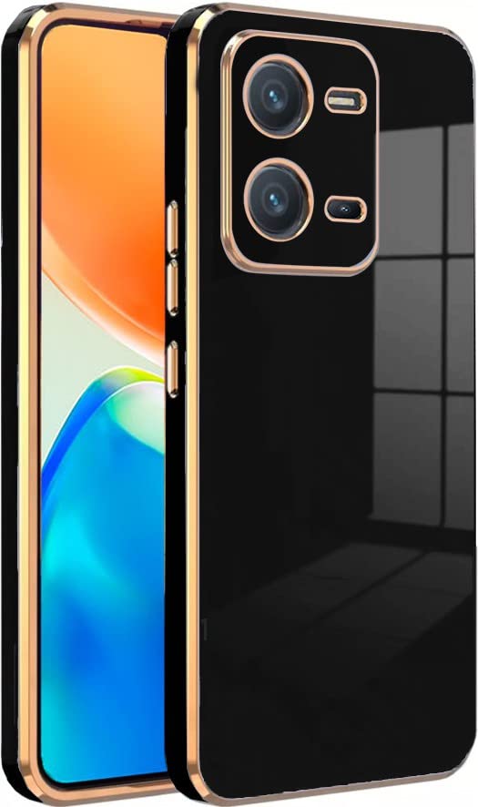 Premium 6D Chrome Back  Case  for Vivo V25 5G |Slim & Stylish Case with Raised Lips & Camera Protection