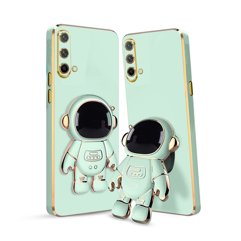 3D Astronaut Case for Folding Stand Back Case For OnePlus Nord CE 5G | SOFT TPU Electropated Stand