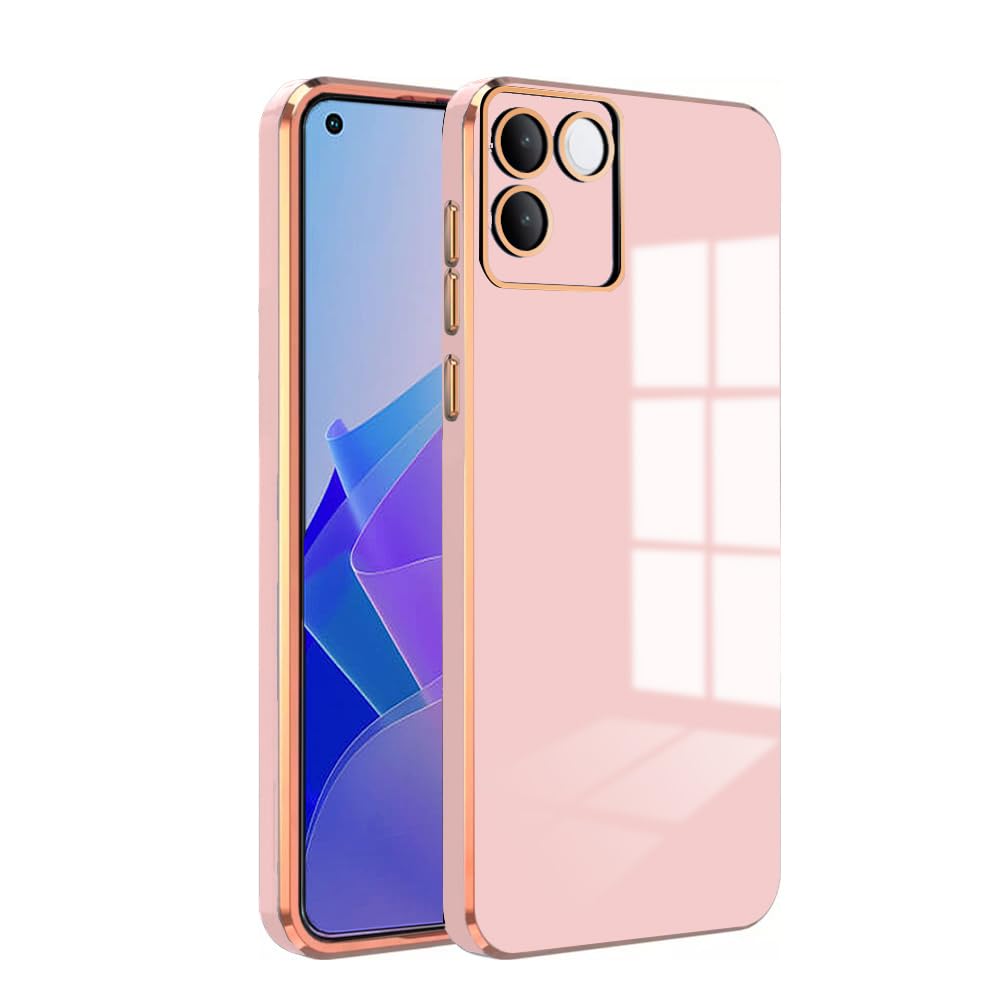 Premium 6D Chrome Back  Case  for iQOO Z7 Pro 5G |Slim & Stylish Case with Raised Lips & Camera Protection