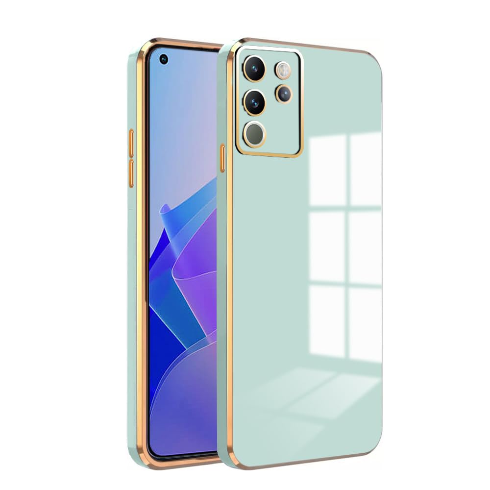 Premium 6D Chrome Back  Case  for Vivo V29 |Slim & Stylish Case with Raised Lips & Camera Protection