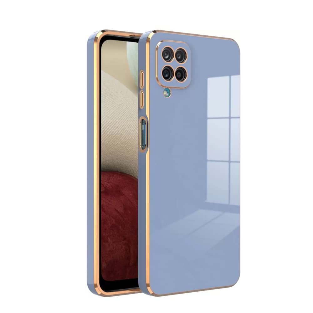 Premium 6D Chrome Back  Case  for Samsung Galaxy A12 4G |Slim & Stylish Case with Raised Lips & Camera Protection