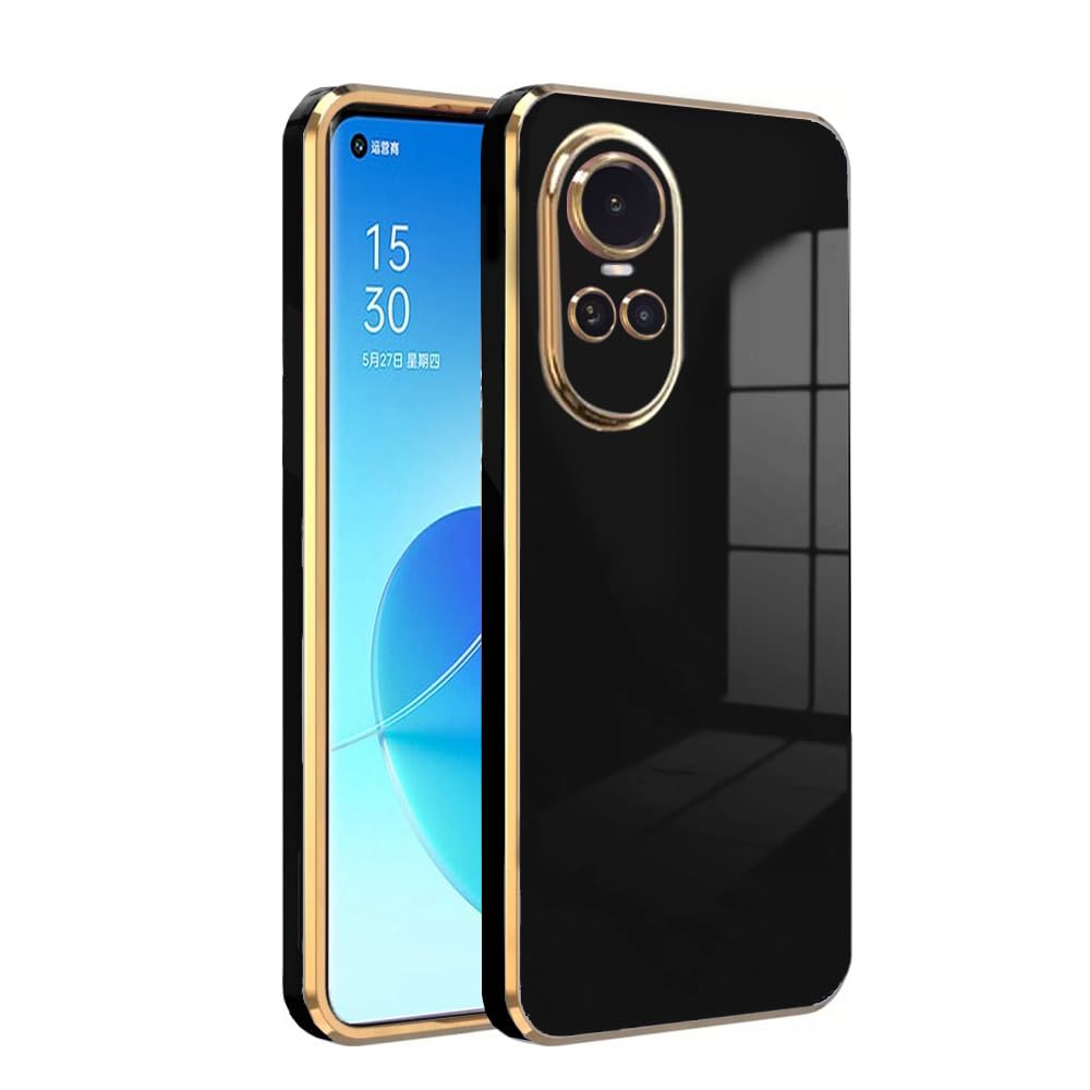 Premium 6D Chrome Back  Case  for Oppo Reno 10 5G |Slim & Stylish Case with Raised Lips & Camera Protection