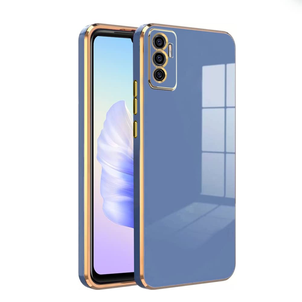 Premium 6D Chrome Back  Case  for Vivo V23E 5G |Slim & Stylish Case with Raised Lips & Camera Protection