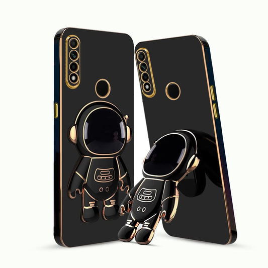 3D Astronaut Case for Folding Stand Back Case For Oppo A31 | SOFT TPU Electropated Stand