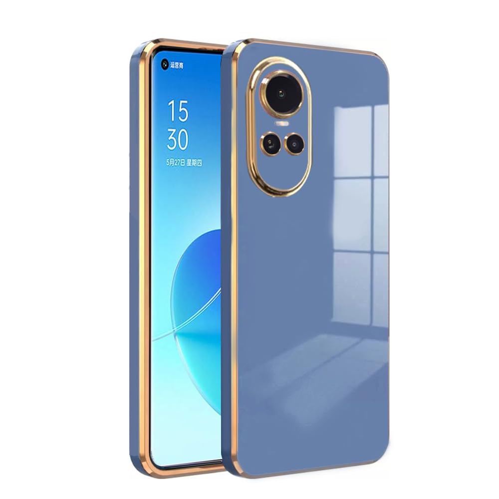 Premium 6D Chrome Back  Case  for Oppo Reno 10 5G |Slim & Stylish Case with Raised Lips & Camera Protection