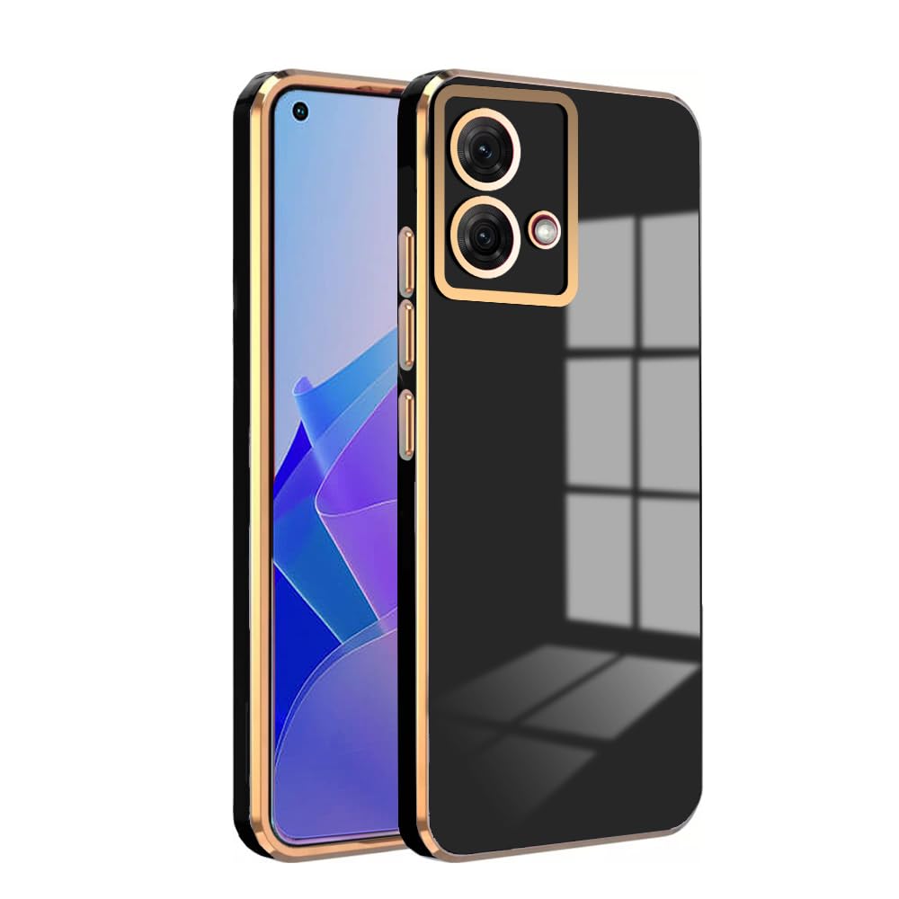 Premium 6D Chrome Back  Case  for Moto G84 |Slim & Stylish Case with Raised Lips & Camera Protection