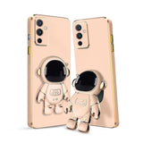 3D Astronaut Case for Folding Stand Back Case For OnePlus 9 | SOFT TPU Electropated Stand