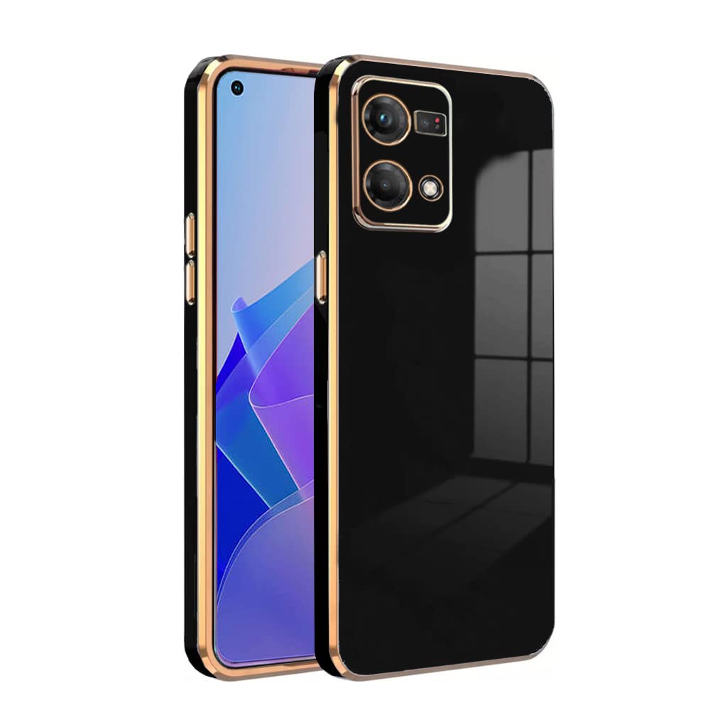 Premium 6D Chrome Back  Case  for Oppo F21 Pro 4G |Slim & Stylish Case with Raised Lips & Camera Protection.