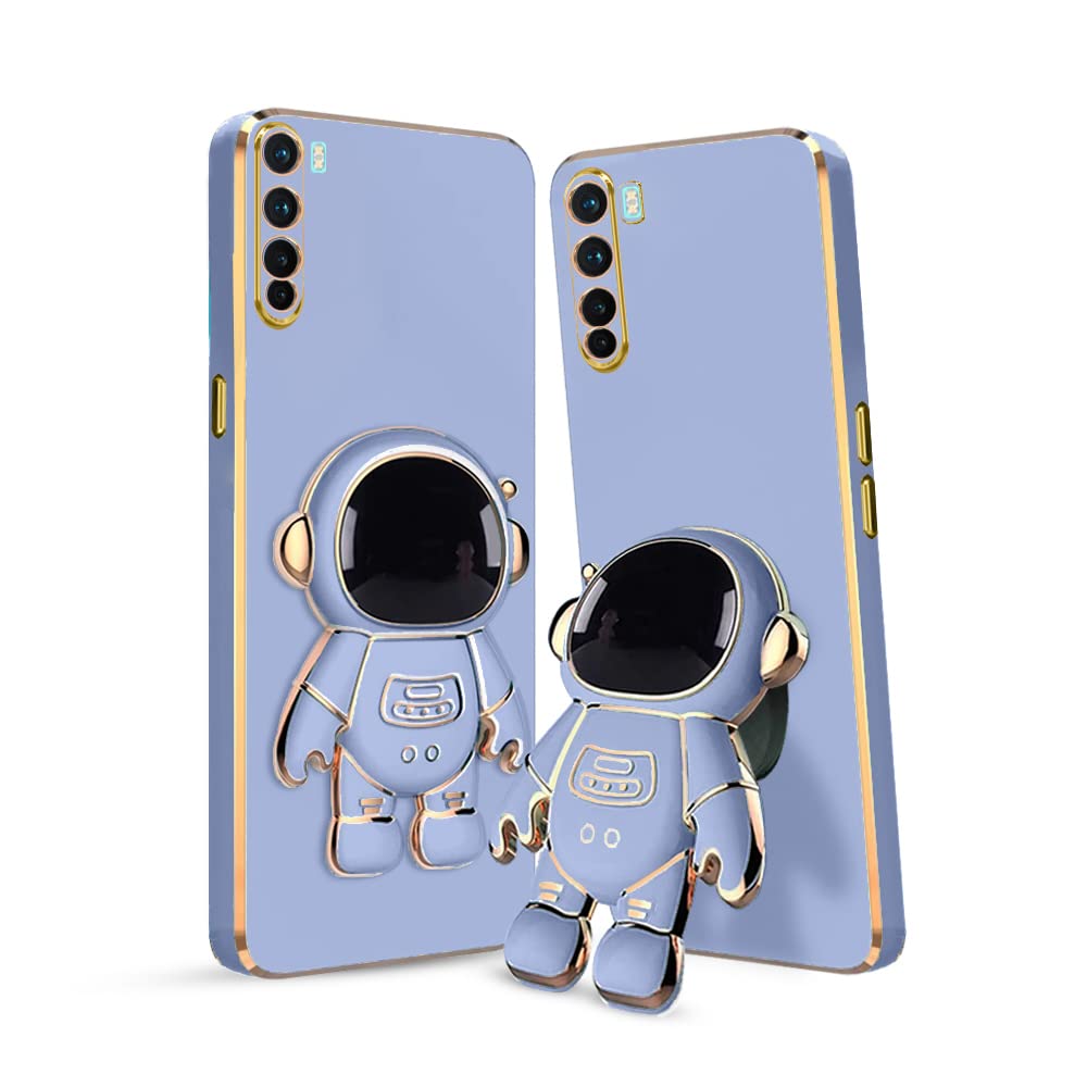 3D Astronaut Case for Folding Stand Back Case For OnePlus Nord | SOFT TPU Electropated Stand